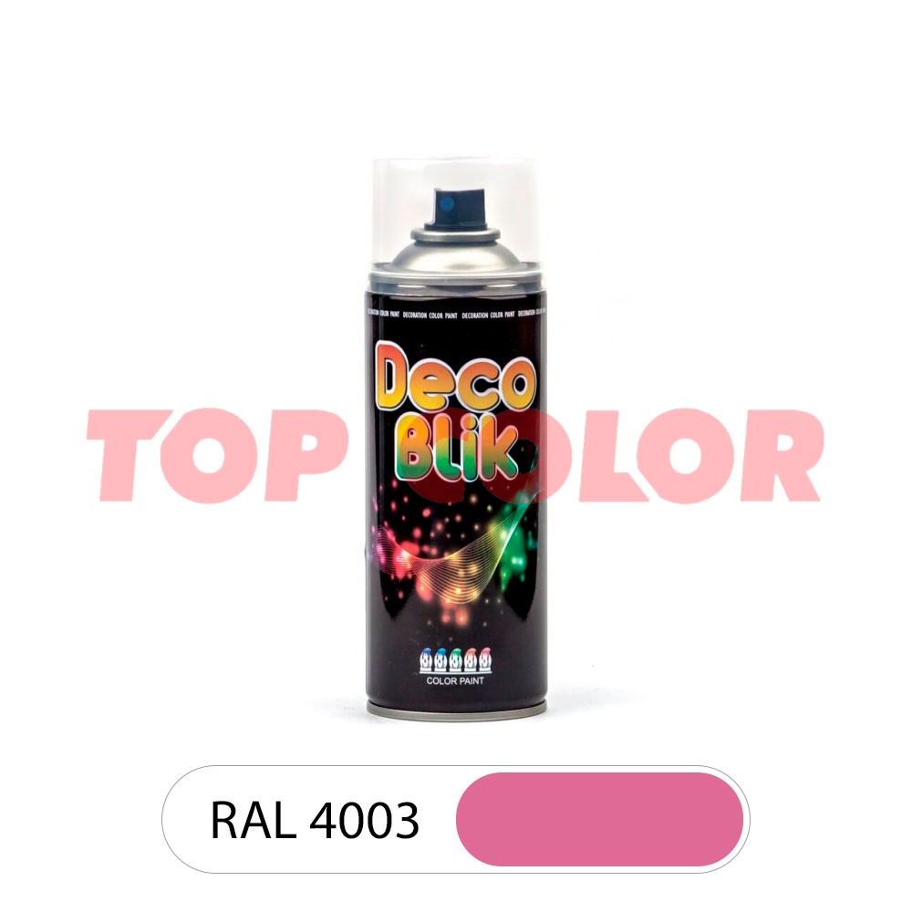 Спрей-краска глянцевая DECO BLIK RAL 4003 Вересково-фиолетовый 0,4л