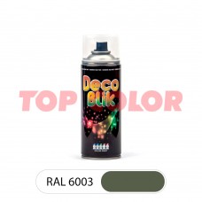Спрей-краска глянцевая DECO BLIK RAL 6003 Оливково-зеленый 0,4л