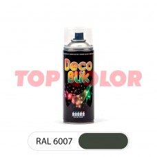 Спрей-фарба глянцева DECO BLIK RAL 6007 темно-зелений 0,4л
