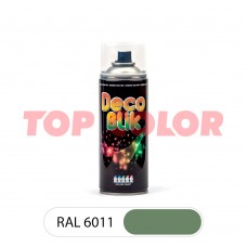 Спрей-фарба глянцева DECO BLIK RAL 6011 резедові-зелений 0,4л