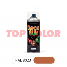 Спрей-краска глянцевая DECO BLIK RAL 8023 Оранжево-коричневый 400мл