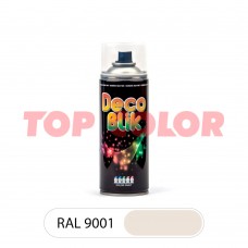 Спрей-краска глянцевая DECO BLIK RAL 9001 Кремово-белый 0,4л