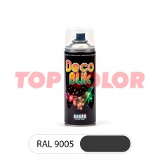 Спрей-краска глянцевая DECO BLIK RAL 9005 Глубокий черный 400мл