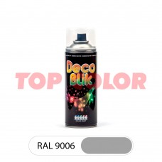 Спрей-фарба глянцева DECO BLIK RAL 9006 Біло-алюмінієвий 400мл