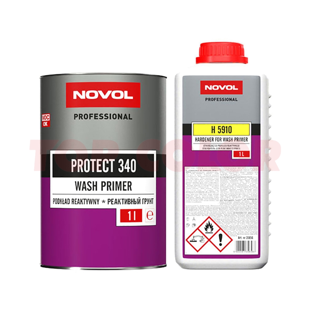 Реактивный грунт NOVOL PROTECT 340 1л + Отвердитель H5910 1л